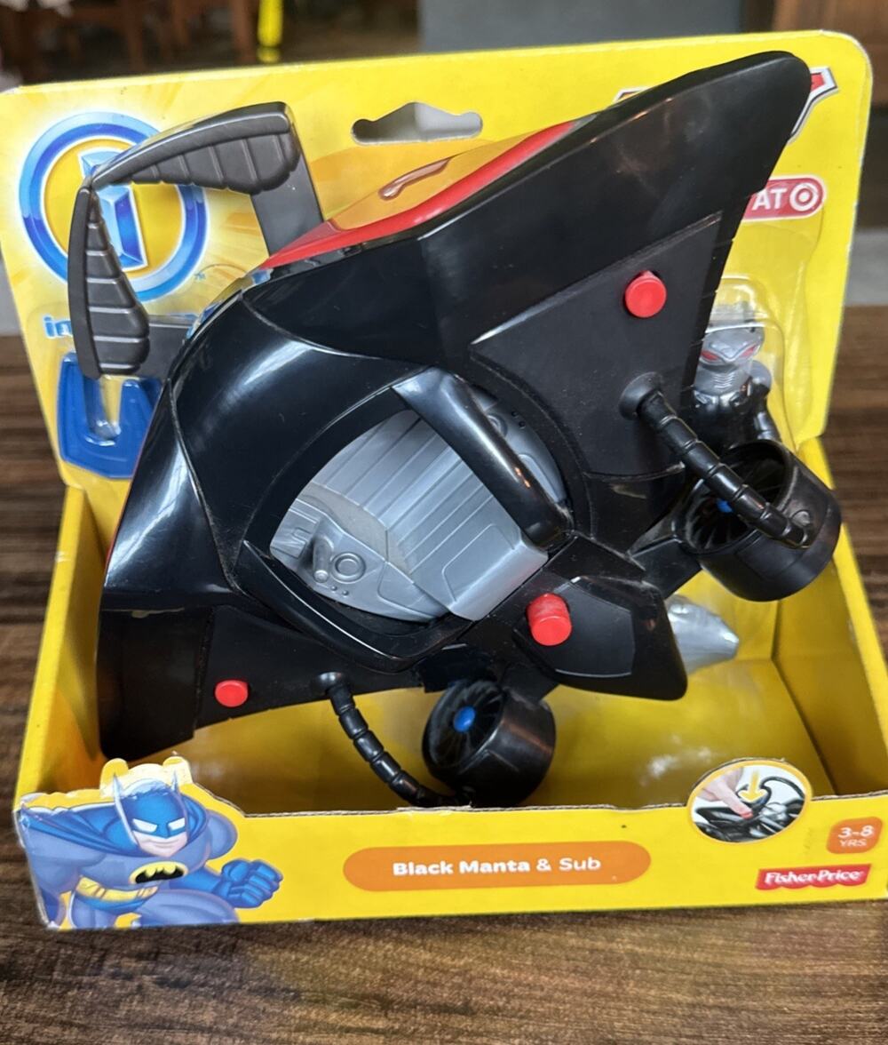 Imaginext Fisher Price Black Manta Ray Sub Vehicle New in box